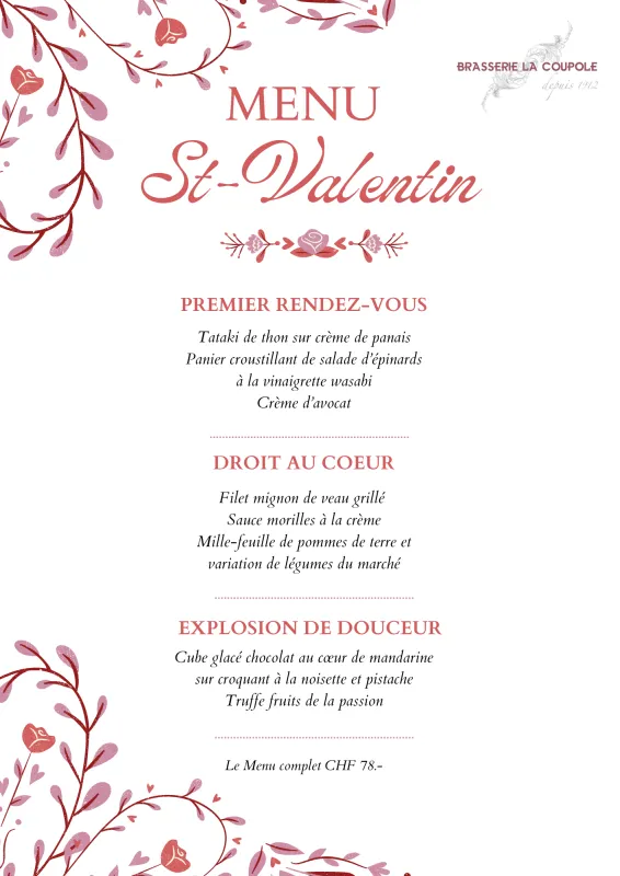 Menu Filet mignon de veau grillé, sauce morilles à la crème, mille-feuille de pommes de terre et variation de légumes du marché : Brasserie La Coupole