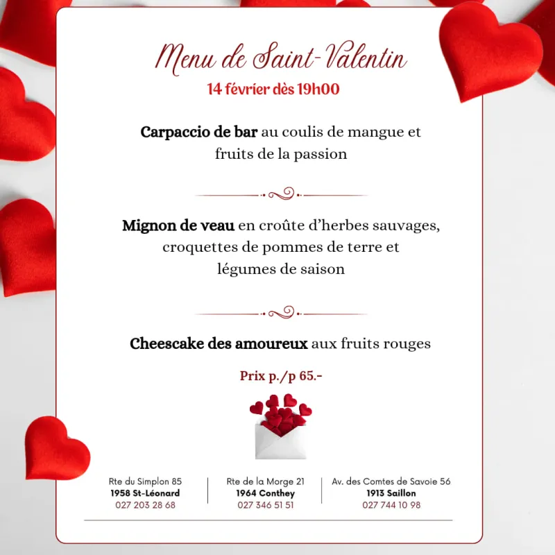 Menu Mignon de veau en croûte d'herbes sauvages, croquettes de pommes de terre et légumes de saison : Accademia della Pizza