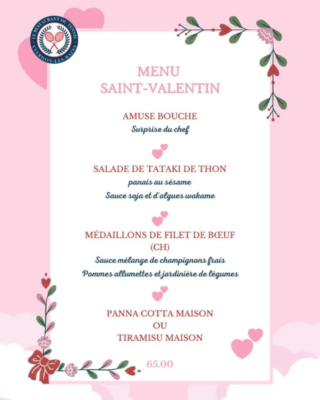 Menu Médaillons de filet de boeuf (CH), sauce mélange de champignons frais, pommes allumettes et jardinière de légumes : Restaurant du Tennis Yverdon