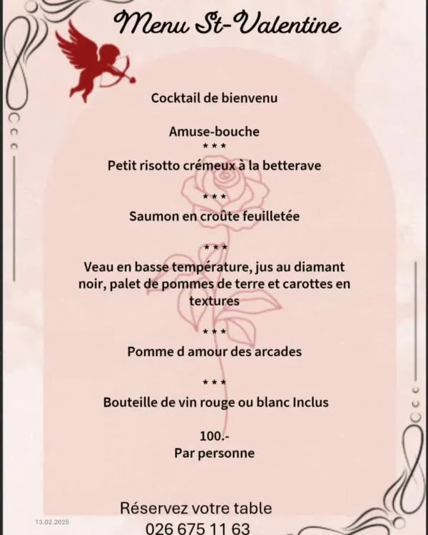 Menu Veau en basse température, jus au diamant noir, palet de pommes de terre et carottes en textures : Restaurant des Arcades