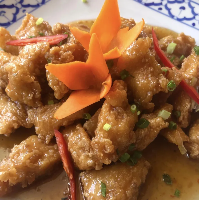 Poulet croustillant au citron